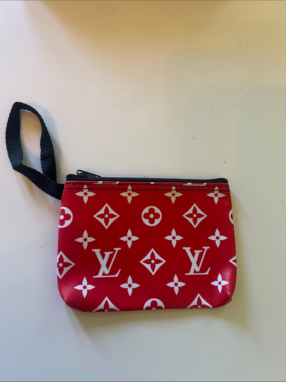 Louis Vuitton Red Monogram Zip Pouch